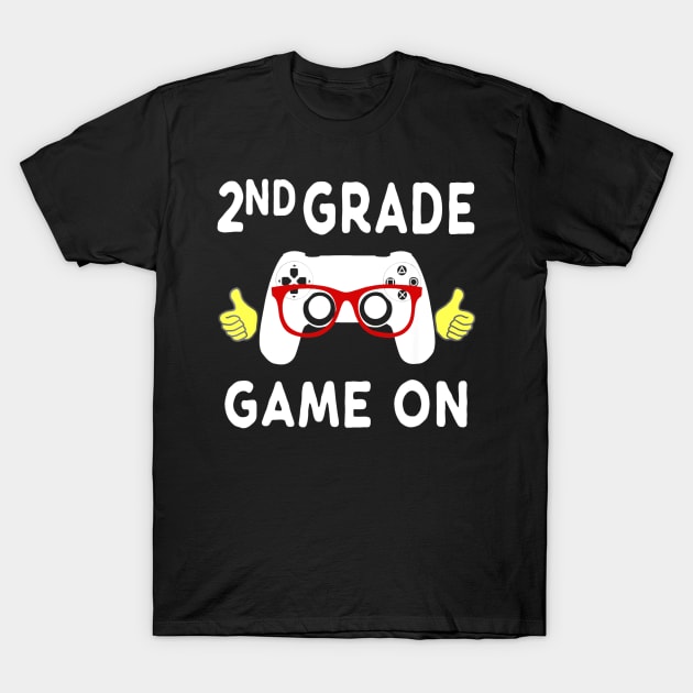 2nd Grade Gamer T Shirt Video Games Back To School T-Shirt by FONSbually